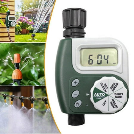 Digital water timer, watering clock Waterproof LCD display Digital ...