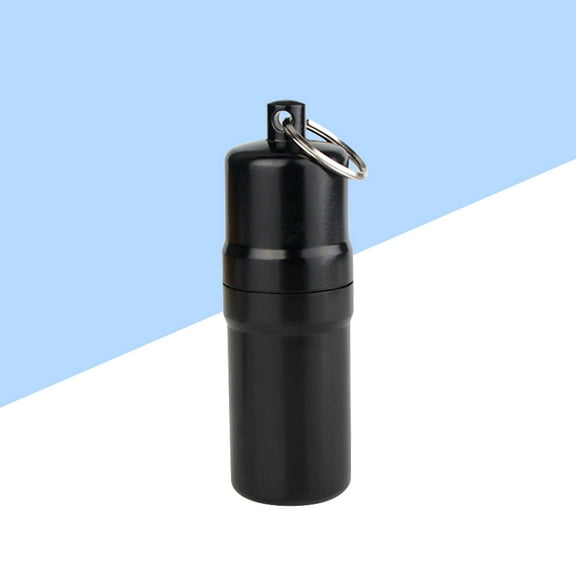 KALLORY Vintage Metal Cigarette Case 1Pc Black for Men Waterproof Dustproof