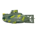 thumbnail image 2 of Mini submarino militar de juguete de simulación con control remoto de 6 canales (verde), 2 of 14