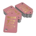 thumbnail image 2 of Inkdotpot Gold Foil Paper Hang Tags ThankYou For Celebrating With Us Bridal Shower-Baby Shower-Retirement-Wedding-Birthday Favor Tags 50 Pack, 2 of 6