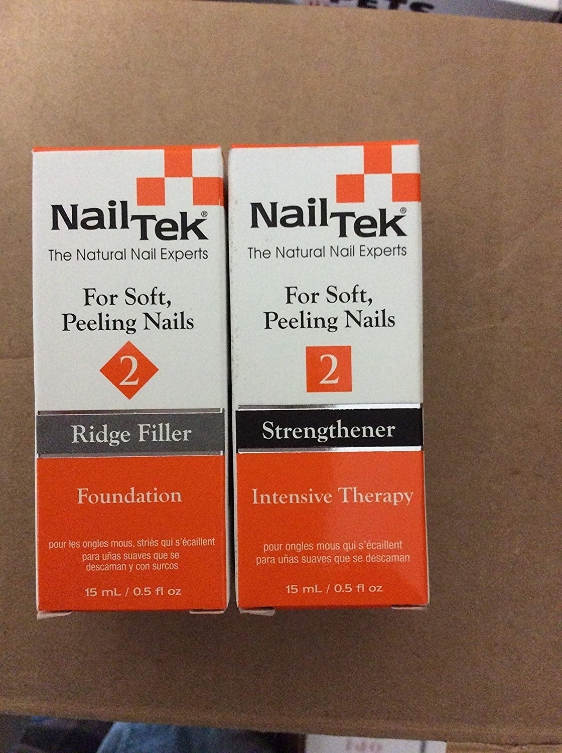 Nail Tek Natural Foundation 2 Ridge Filler and Intensive Therapy Set