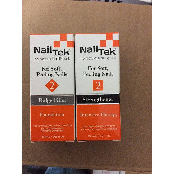 Nail Tek Natural Foundation 2 Ridge Filler and Intensive Therapy Set