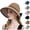Z104-Beige, variant on Women's Oversized Bow Back Straw Sun Visor Hat, Breathable UV Protection Wide Brim Beach Vacation Cap with Adjustable Strap for Summer