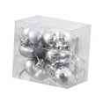 thumbnail image 1 of 12 Piezas Adornos Navideños Corazón Macarena Plata, 1 of 8
