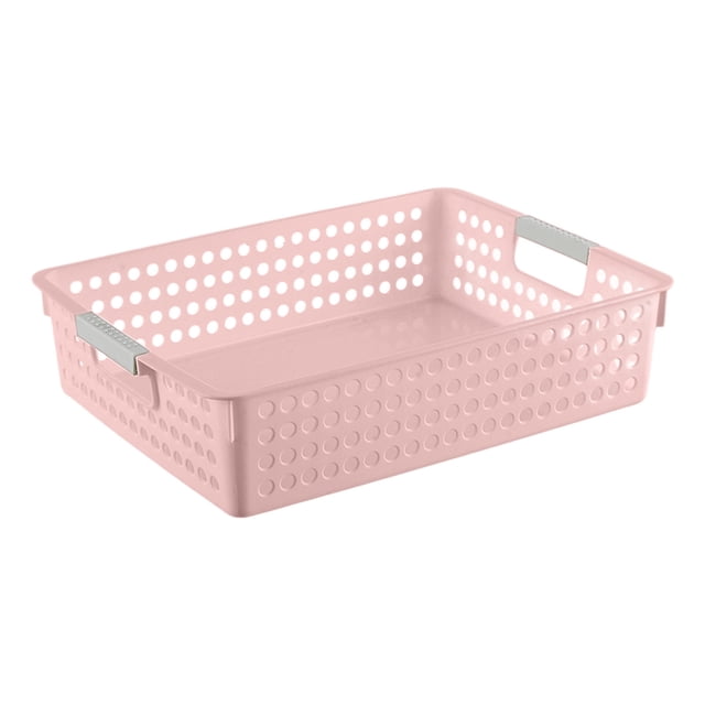 Ohufall Waterproof Plastic Storage Baskets For Bathroom Shower Caddy And Laundry Room Organization Easy To Clean Bins