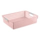 thumbnail image 2 of Cesta de Almacenamiento Plástica, Organizador Multiusos Impermeable con Asas, Apilable para Baño, Ducha, Lavandería, Juguetes 23.5x15.5x7.6cm Blanco, 2 of 6
