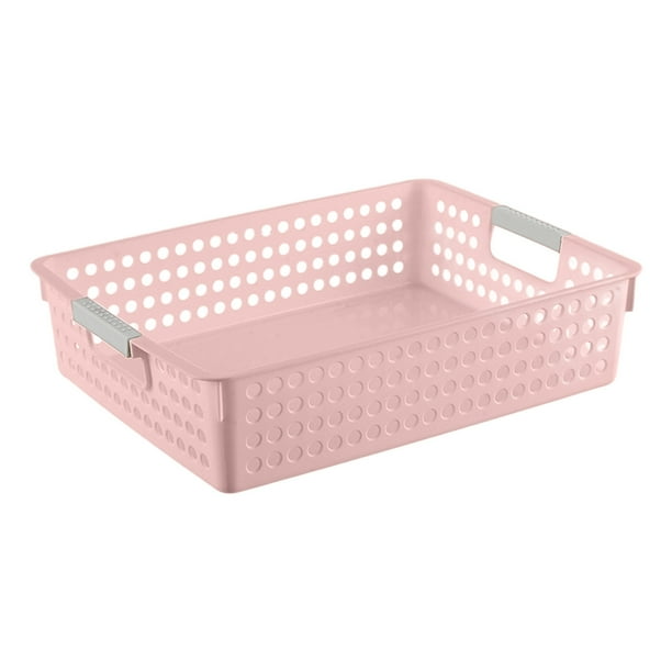 Baño Organizadores Y Almacenamiento Baño Armarios Cesta de Plástico 9.2x6.1x3 Pulgadas, Juguete Apilable Contenedores de Almacenamiento, Impermeable Ducha Caddy para Lavandería, Juguetes
