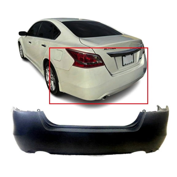 DCP Primed Rear Bumper Cover for 2013-2015 Nissan Altima Sedan 850223TA0H NI1100287