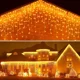 thumbnail image 2 of Christmas Decorations For Home Outdoor LED Curtain Icicle String Light Street Garland On The House Winter 220V Droop 0.3-0.4m, 2 of 5
