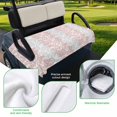 thumbnail image 5 of Golf Cart Seat Covers for 2 Seater,Pink Gray Botanical Microfiber Cart Seat Towel Blanket,Pastoral Spring Summer Leaf Aesthetics Absorbent NonSlip Bench Seats Protector for Golf Course 51"x31", 5 of 9