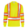 thumbnail image 2 of JORESTECH Hi-Vis Long Sleeve Safety Shirt, Two-Toned (Yellow, 4XL), 2 of 7