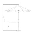 thumbnail image 6 of California Umbrella 9' Patio Umbrella in Black, 6 of 6