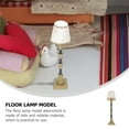 thumbnail image 3 of HLONK Mini House Accessory Floor Lamp Golden 2Pcs 4.3x0.9x0.9in, 3 of 8