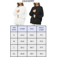 thumbnail image 7 of Women's Crewneck Batwing Long Sleeve Sweaters 2023 Fall Oversized Ribbed Knit Side Slit Pullover Tops, 7 of 7