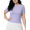 Lavender Purple, variant on Women's Plus Size Daisy Embroidery Crop Tops Summer Short Sleeve Round Neck Cute Casual Blouses for Women S-3XL