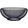 thumbnail image 1 of Frutero de malla, cesta de frutas decorativa, soporte de metal para plato de dulces para cocina, mostrador, comedor, mesa, oficina, 10 pulgadas (negro) Xemadio CZJJ-ZH64, 1 of 1