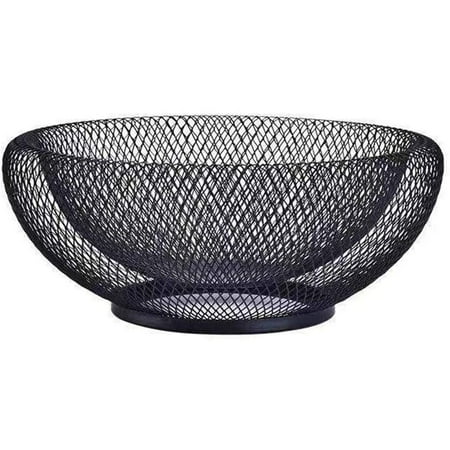 Mesh Fruit Bowl Decorative Fruit Basket Metal Candy Dish Holder Stand