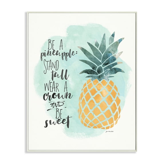 Stupell IndustriesBe a Pineapple Illustration TypographyWall Plaqueby Jo Moulton