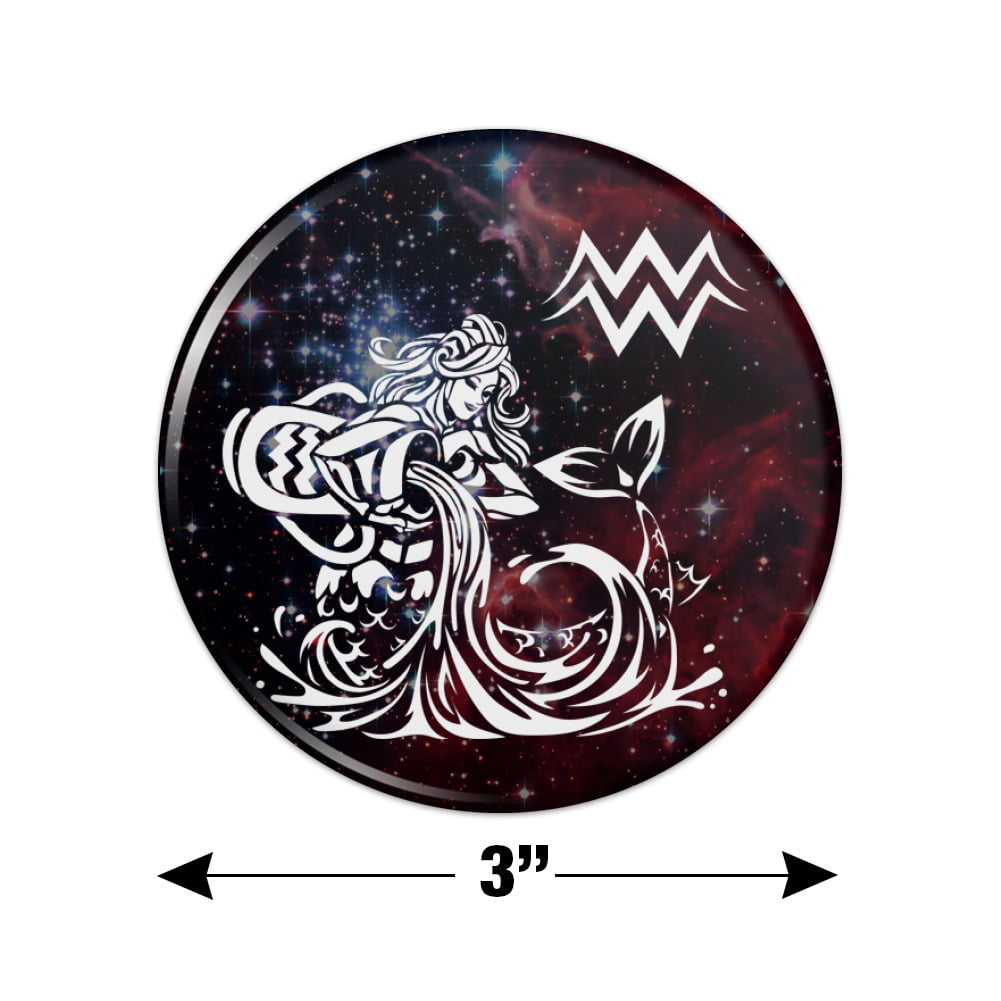 MERCHANDMANIA BIDON metal 400ML zodiac symbol aquarium horoscope