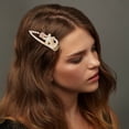 thumbnail image 2 of Unique Bargains 1 Pc Hair Clip Starfish Hair Clips Gold Tone Beige, 2 of 5