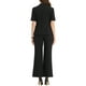 thumbnail image 3 of Conjunto de traje de oficina para mujeres INSPIRE CHIC, blazer de manga corta con un botón y pantalones de traje M negro, 3 of 6