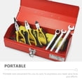 thumbnail image 3 of HEALEEP Hardware Tool Case Red Cold-rolled Sheet Mechanics Tool Box 1Pack, 3 of 8