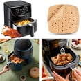 thumbnail image 4 of Air Fryer Parchment Paper Liners  100Pcs Square Air Fryer Liners  8.5 Inch Perforated Parchment Paper Sheets for Baking, 4 of 10