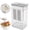 2Pcs sealed food jar Under $5 a1, variant on Werulen Sealed Yogurt Cereal Filter Cup, Dry Food Storage Container, Kitchen Yogurt Strainer, Household Food Keeper, Kitchen Countertop Organizer