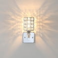 thumbnail image 1 of Lámpara colgante de lámpara de pared de cristal LED, accesorio de iluminación brillante y magnífico para dormitorio, , E26 / E27 para Plata Colco lámpara de pared de cristal, 1 of 8