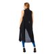 thumbnail image 3 of Chaleco Largo Negro Ligero Mujer Moda Casual Formal 330557 negro G Incógnita 330557, 3 of 6