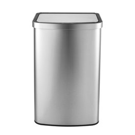 42L Three-Layer Kitchen Trash Can With Wheels – Dual Compartment For Recycling & Waste, White