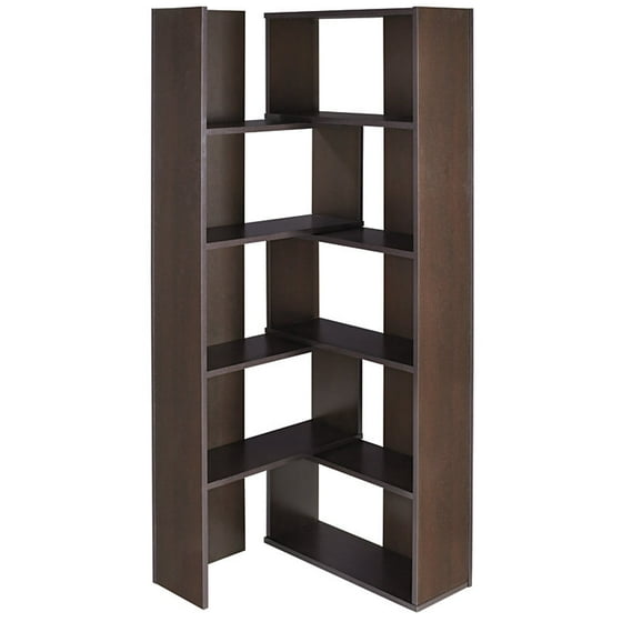 Realspace Cove Springs Expanding 5 Shelf Bookcase Espresso Realspace Cove Springs Expanding 5 Shelf Bookcase Espresso Com