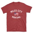 thumbnail image 1 of Miles City Montana Patriot Men's Cotton T-Shirt, 1 of 1