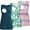 0-White green Leaves/Ethnicity flower/Vivid blue, variant on Female Sleeveless Maternity Tank Tops Breastfeeding Nursing Clothes