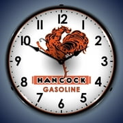 Hancock Gas Wall Clock, Lighted: Gas / Oil Theme
