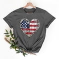 thumbnail image 5 of Goodtrade8 Short Sleeve Shirts for Women Red White and Blue Casual Pullover USA Years Anniversary Summer 4th of July Graphic Fashion Patriotic Womens Tops Independence Day, 5 of 8