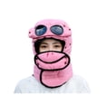 thumbnail image 1 of Visland Riding Headgear Thermal Hat with Detachable Scarf Zipper Design Windproof Glasses Skiing Riding Winter Hat, 1 of 8