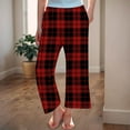 thumbnail image 2 of Byoo Toddler Girls' Sleepwear Trousers Baggy Wide Leg Straight Fit Soft Homewear Pants Lightweight Kids Pants,Red, 2 of 4