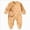 Brown, variant on Newborn Newborn Footed Sleeper Gown With Mitten Side Baby Footed Print Infant Play For 0 6 Months Footed Bodysuit Newborns Everyday Wear