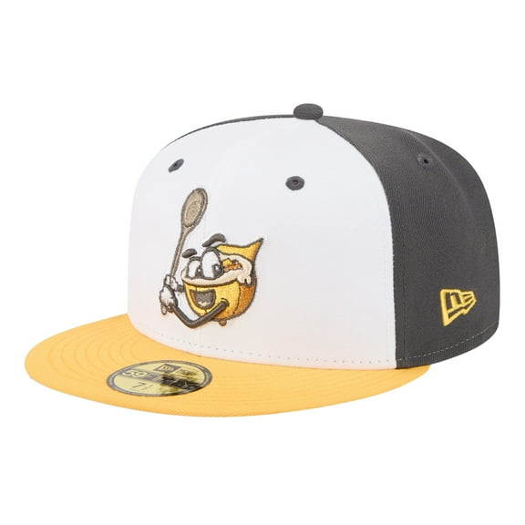 Men's-New Era White Columbia Fireflies Theme Nights 59FIFTY Fitted Hat