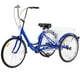 Costway 24" Vélo à 3 Roues Siège de Tricycle Adulte Hauteur Réglable W / Cloche – image 2 sur 9