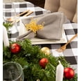 thumbnail image 3 of Contemporary Home Living Buffalo Checkered Rectangular Tablecloth - 84" - Black and White, 3 of 8