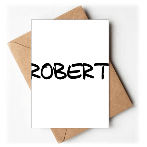 Special Handwriting English Name ROBERT Greeting Cards You are Invited Invitations