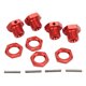 thumbnail image 3 of DEWIN 4Set RC Rueda 17mm Aluminio Hexagonal Drive Hub Adaptador con Pines para ARRMA 1/8 KARTON 4WD Coche(Rojo), 3 of 5