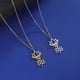 thumbnail image 5 of Fashion Real Stainless Steel Yoga Pendant Collar Jewelry Forever Chain Lotus Flower Necklace for Women Men Gift, 5 of 5