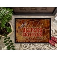 thumbnail image 3 of Jeepers Creepers with Bat and Spider web Halloween 18x27 Doormat, 3 of 4