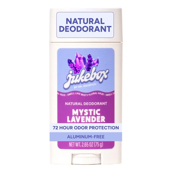 Jukebox Womens Aluminum Free Deodorant Stick, Natural Deodorant for Women, Mystic Lavender, 2.65 Oz