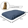 thumbnail image 2 of Geometric Pet Bed, Modern Geometrical Numerous Little Monochromatic X Drawn Patterns, Resistant Pad for Dogs and Cats Cushion with Removable Cover, 24" x 39", Dark Sky Blue and White, by Ambesonne, 2 of 4