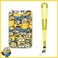 thumbnail image 4 of Portatarjetas de Minions con cordón, colgante de Minion, estuche de papelería para estudiantes, llavero, estuche para tarjetas de identificación de Bob, Joel, Kevin, figuras de Anime, juguete, 4 of 5