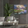 thumbnail image 5 of Epic Graffiti 'Sunset Point Lighthouse' by Bigelow Illustrations, Canvas Wall Art, 54"x40", 5 of 8